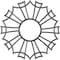 Ekena Millwork Augustus Architectural Grade PVC Pierced Ceiling Medallion, Nickel, 30"OD x 10 1/2"ID x 1"P CMPP30AUSNI - alternate 1